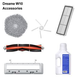 Hand Push Sweepers Dreame Bot W10 Cleaner Official Original Accessories Parts Main Brush Side Brush Cover Philtre Detergent Rag 230104