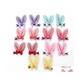 Dog Apparel 20 Pcs Easter Pet Hair Bows Clips Ears Hairpins Grooming Accessories For Small Medium Drop Delivery Home Garden Supplies Dht7V