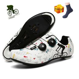 Cycling Footwear Road Bike Shoes Men Professional Sport Zapatillas Ciclismo Mtb Mountain Self-Locking Bicycle Sneakers