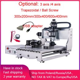 CNC Machine 3020 4 Axis Wood Router 3040 500W Metal Milling Engraving Machine For PCB Aluminum Engraver