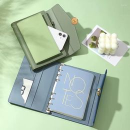 Luxury Loose-leaf Notebook Journal Agenda Planner Organiser 96 Sheets Pu Leather Binder Diary School Stationery