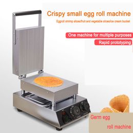 Egg Roll Machine Handmade Germ Waffle Cone Maker Ice-Cream Crispy Chicken