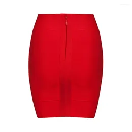 Skirts 2023 Bandage Sexy Women Summer Black Red Arrival Bodycon Skirt Elegant Celebrity Party Club Ladies Clothes