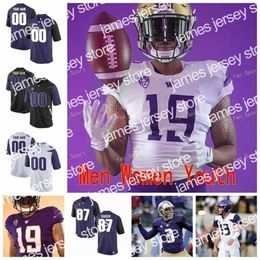 American College Football Wear Thr NCAA College Jerseys Washington Huskies 2 Fuller 20 Ty Jones 21 Marcus Peters Quinten Pounds 22 Lavon Coleman 50 Vita Vea Custom