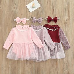 Girl Dresses Born Infant Baby Girls Red Christmas Rompers Long Sleeve Sequins Jumpsuit Princess Xmas Costumes 0-24M