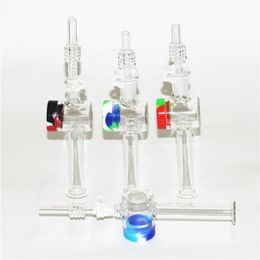 Hookahs Reclaim Glass Nectar 10mm 14mm Domeless Quartz Tip Nectar Straw Dab Pipes Bong Rigs Water Pipe