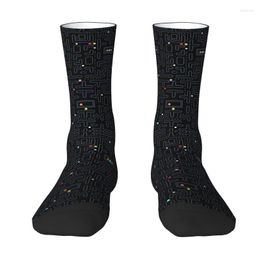 Men's Socks Pacmans Arcade Doodle Console Game Dress Men's Women's Warm Fashion Crew