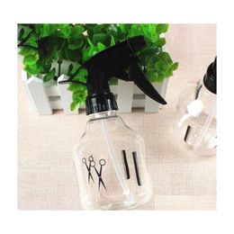 Storage Bottles Jars Plastic Bottle Comb Scissors Barbershop Special Spraying Can Spray Ideal For Hair Salon Water The Flowers Dro Dhkpb