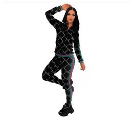 designer Women Tracksuits Fleece 2 Piece Set Solid Casual Outfit design your shorts Sport Suit Long Sleeve Zip Slim Hoodie Jacket Jogger Pants