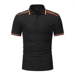 Men's Polos Men Vintage Printed Top Shirts Short Sleeve Loose Button Shirt Casual Blouse Fashion