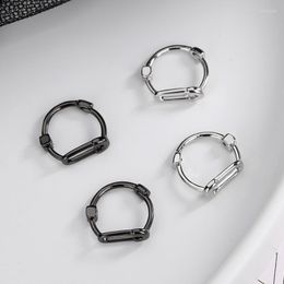 Hoop Earrings LUTAKU Unique Design Round Circle For Women Small Safety Pin Hoops Minimal Jewellery