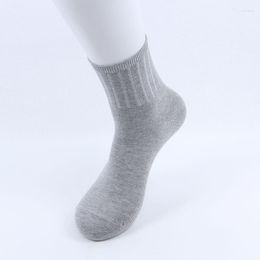 Men's Socks Men Dress Cotton For Winter High Quality 80% Classic Comfortable Double Needle Stripped