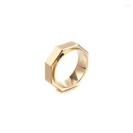 Wedding Rings Fashion Geometric Stainless Steel Men's Ring Gold Colour Trendy Tail Finger Bracelet