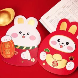 Gift Wrap Cartoon Red Paper Envelopes Money Packing Bag Chinese Year Lucky Party Invitation Greeting Card DIY