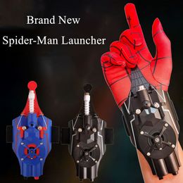 Action Toy Figures Web Shooters Wrist er Peter Parker Cosplay Accessories Props For Kids Creative Gifts 230104