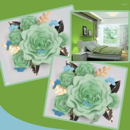 Decorative Flowers DIY Giant Paper Backdrops 2023 Large Flower Set Baby Nursery Backdrop Deco Vedio Tutorials Leaves Butterflies