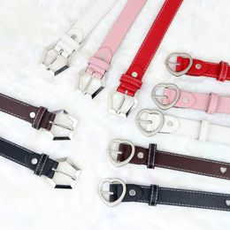 Belts Belt Female Love Buckle Decoration Simple And Versatile Heart-shaped Hollow Casual Fashion Retro Thin Trend