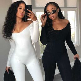 Womens Jumpsuit Fashion 2023 Sexy Playsuit Long Sleeved Slim Fit Hip Lifting Pants S-XL