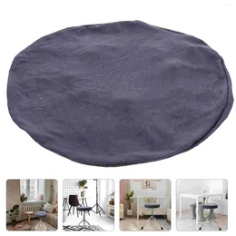 Chair Covers Stool Cover Bar Round Dining Cushion Slipcovers Slipcover Elastic Removable Protector Stretchable Stretch Office