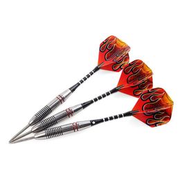 Darts 10 Styles Set 24G Professional Steel Tipped Darts With Aluminium Shafts Dart Flights Red Dart Needles For Dartboards Game 11 8945