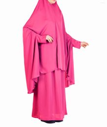 Ethnic Clothing Khimar Hijab Dress Women Prayer Garment Muslim Hooded Tops And Skirt Ramadan Long Robe Caftan Marocain Abayas Islamic