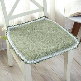 Pillow Office Computer Seat S Four Seasons Chair Cotton And Linen Knitting Mat Breathable Home Car Back