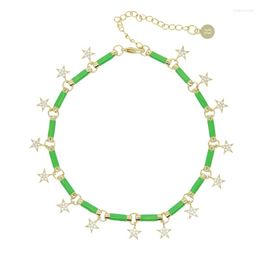 Anklets Enamel Anklet Foot Chain Summer Bracelet Tassel Star Crystal Pendant Charm Sandals Barefoot Beach Bridal Jewellery