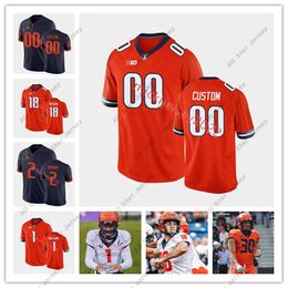 American College Football Wear American College Football Wear Mens Youth Illinois Fighting Illini Football Jersey Custom Stitched 85 Whitney Mercilus 50 Dick Butk