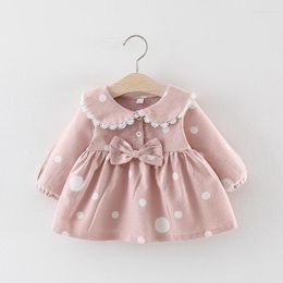 Girl Dresses Little Girl's Baby Clothes Fall Christmas Children's Born Toddler Long Sleeve Dress 6m-12m-24m