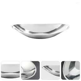 Bowls Bowl Serving Metal Stainless Plates Dessert Steel Washing Tray Prep Dishes Dish Basin Appetizer Saladversatile Ingot