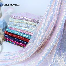 Fabric and Sewing 3MM Encryption Laser Sequined Wedding Party Decoration Shooting Background Evening Dress Stage Clothing s D709 230105