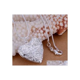 Lockets Heart P O Pendants Necklace 20 Chains 925 Sterling Sier P185 For Holidays Gift Drop Delivery Jewellery Necklaces Dhdie