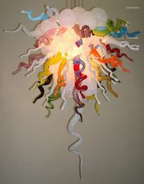 Pendant Lamps Contemporary Bangladesh Chandelier Multicolor Art Glass Chandeliers Living Room Decor