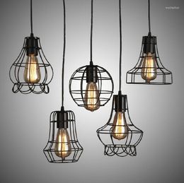 Pendant Lamps Industrial Retro Style Loft Iron Small Chandelier American Rural Bar Lamp Living Room Coffee Shop