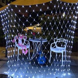 Strings 1.5M/2M/3M LED Christmas Net Lights Curtain Garland Merry Decor For Home Festoon Light Navidad 2023 Year