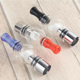 3 ADET Cam Küre Atomizer Seramik Balmumu Bobini ile Pyrex Cam Tankı Kuru Buharlaştırıcı Clearomizer Balmumu Cam Atomizer için 510 eGo T EVOD UGO V2 UGO V Buhar Pil