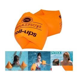 Other Household Sundries Pvc Swimming Arm Ring Double Airbag Adts Kids Float Water Sleeve Circle Air Inflatable Pool Accessories Toy Dhcbv