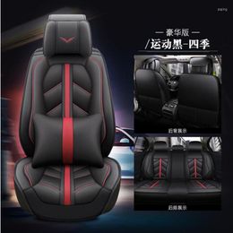 Car Seat Covers High Quality PU Leather Cover For Captur Kaptur QM3 Duster ( Front Rear ) 5-seat Cushion