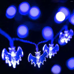 Strings 10/20leds Halloween Bat Light String Solar/battery Powered Bats Fairy Lights For Christmas Year Holiday Home Party Decor