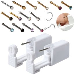 Disposable Safe Sterile Piercing Unit For Nose Studs Piercing Gun Piercer Tool Machine Kit Body Jewelry