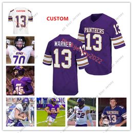 American College Football Wear American College Football Wear Custom Stitched Northern Iowa Panthers Football Jersey Mens Youth 7 Dom Williams 9 Benny Sapp III 11