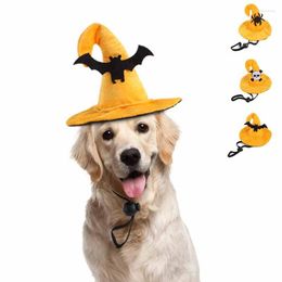 Dog Apparel Pet Hat Halloween Witch Cat Dress Up Headdress Small Cosplay Costume Decorative Accessoires Supplies