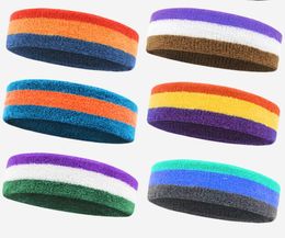 women Running Headband Sweatband Sports Terry Hair bands for Running Cycling Basketball Yoga Fitness Workout Stretchy Unisex Hairband