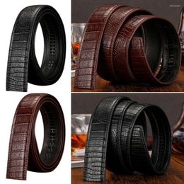 Belts Buckle Replacement Craft DIY 3.5cm Waistband Classic Non-porous Crocodile Pattern Girdle Genuine Leather Belt