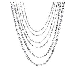 Wholesale 10pcs/lot width 1.2mm-4mm Stainless Steel Tiny O type Chain DIY Necklaces Jewelry Making