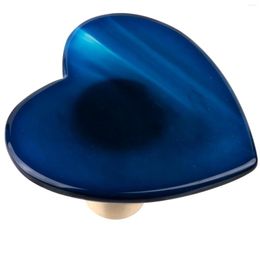 Jewelry Pouches Blue Stained Agate Slices Drawer Cabinet Pulls Knobs Dresser Cupboard Door Brass Handle Wall Hanging Hooks Furniture Decor