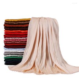 Scarves G4 50pcs Arrival Luxe Plain Satin Silk Shawls Hijabs Large Size Scarf Est Muslim Head Wraps Turbans Fashion Headscarf