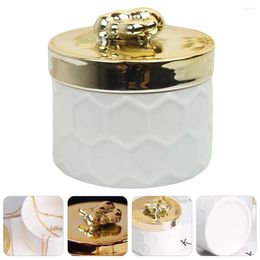 Storage Boxes Jewelry Box Case Figurine Ceramic Ring S Valentine Decorative Home Decor Candy Necklace Holder Organizer Desk Container