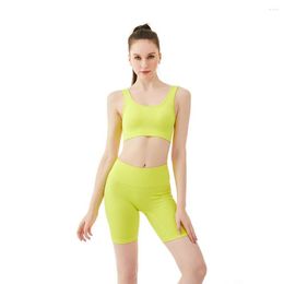 Gym Clothing Yoga Set Workout Clothes For Women Sports Bra Suit Female High Waist Shorts Tracksuit