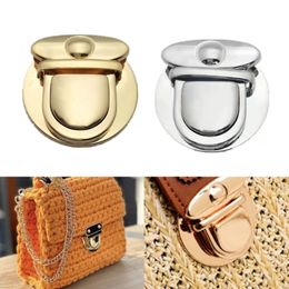 Bag Parts Accessories Shoulder Turn Twist Lock Metal Buckle Handbag Snap Clasps DIY Closure for Purse 230106